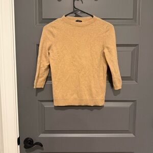 Talbots Pure Cashmere Tan Sweater Size MP